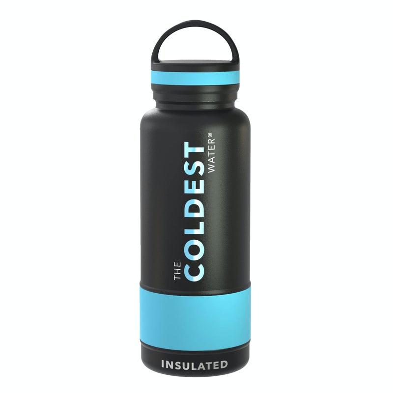 THE COLDEST WATER Coldest Insulated Water Bottle with Handle Lid | Leak Proof, Insulated Modern Stainless Steel, Triple Walled, Sport Bottles, Metal Flask | 32oz - Image 1